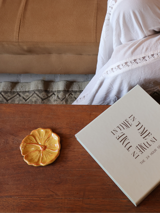 Hibiscus Ceramic Incense Holder